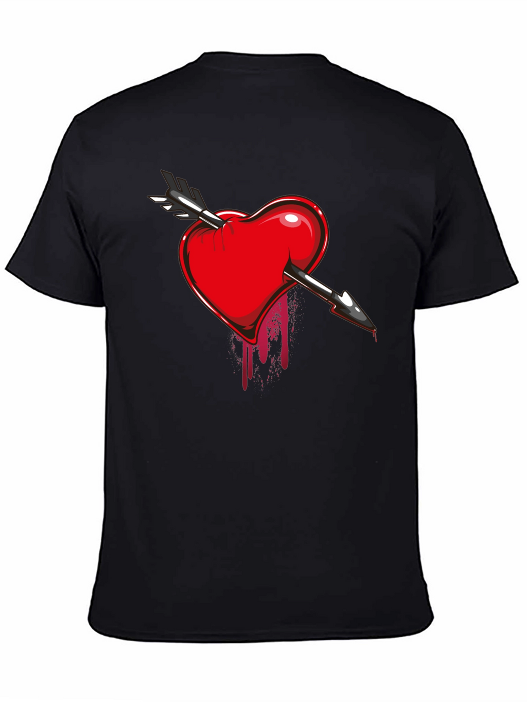 Bleeding Heart Arrow T-Shirt - Dark Valentines