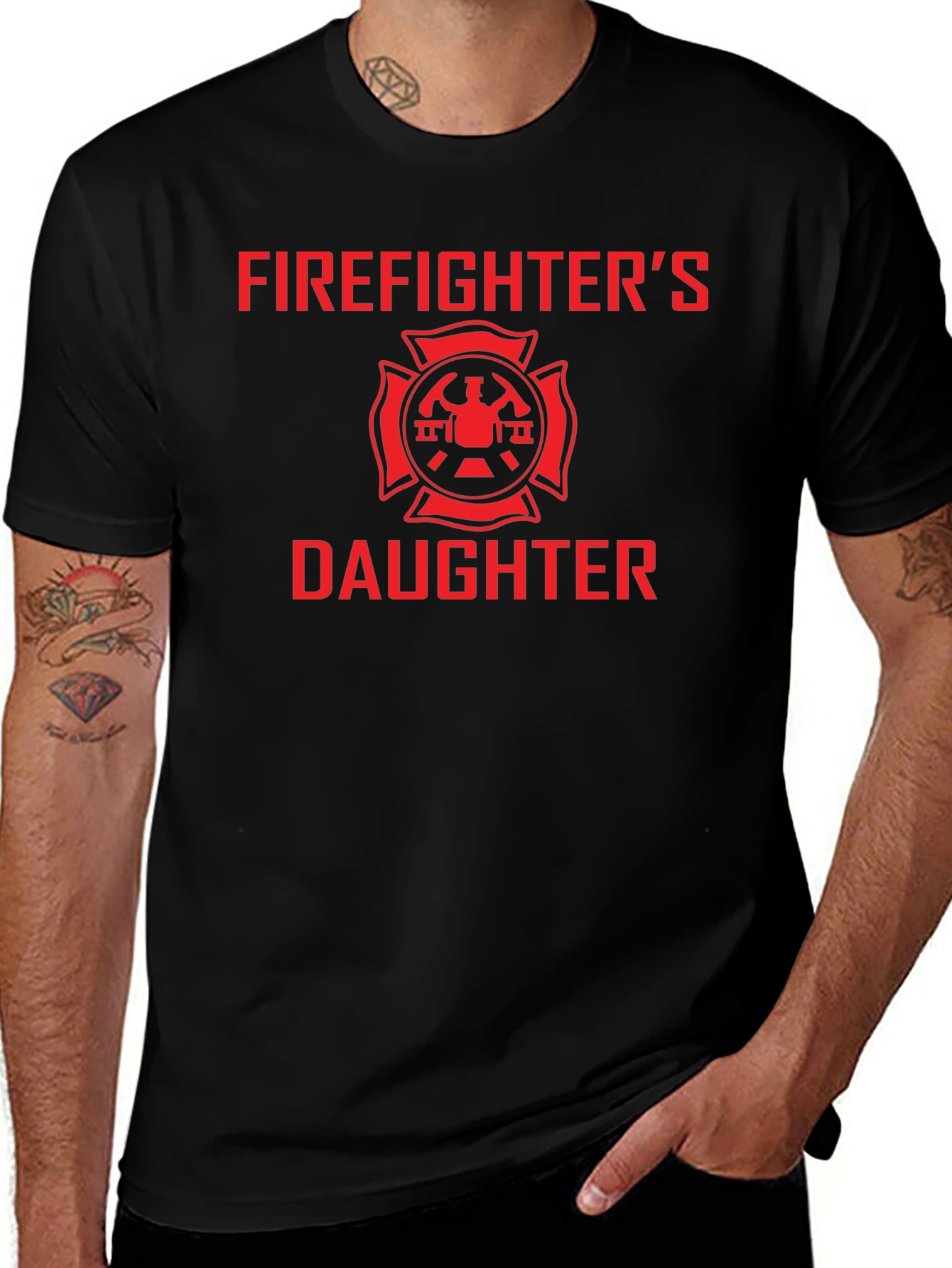 Firefighters Daughter Graphic Tee
