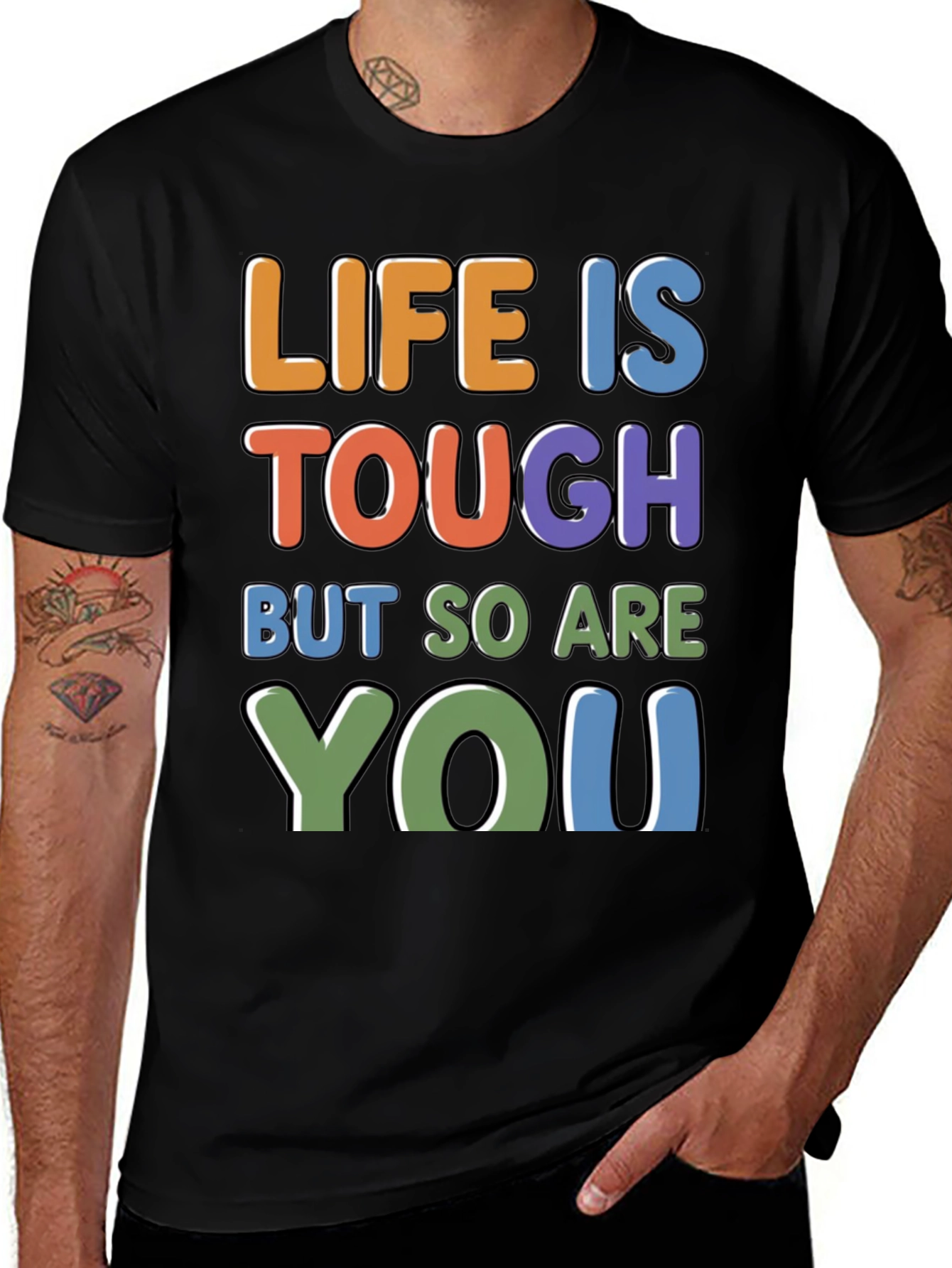 Life Is Tough - Motivational Graphic T-Shirt