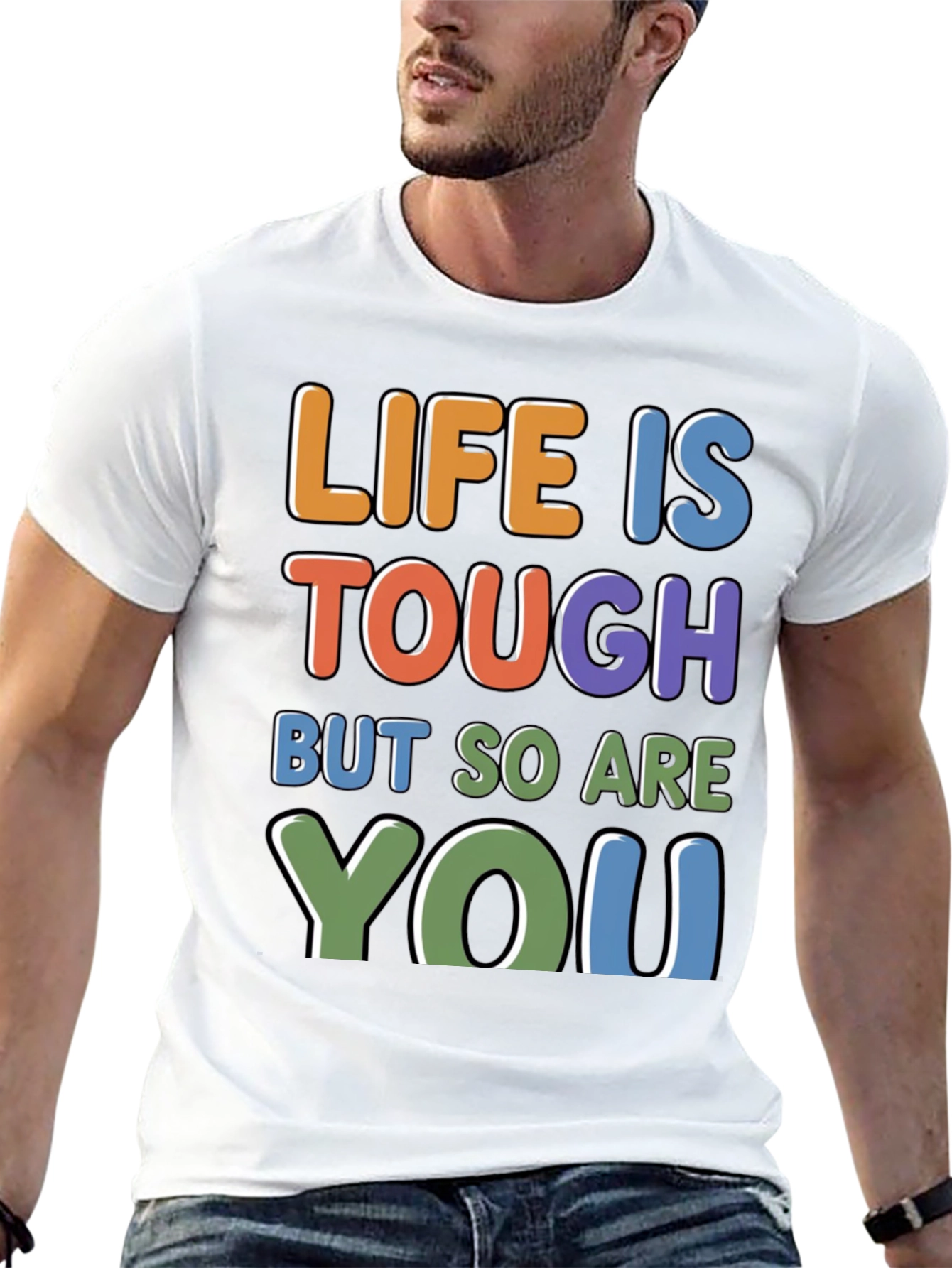 Life Is Tough - Motivational Graphic T-Shirt