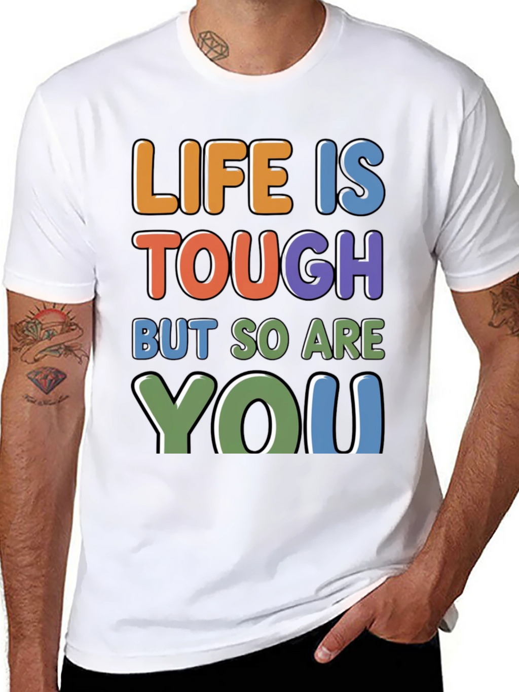 Life Is Tough - Motivational Graphic T-Shirt