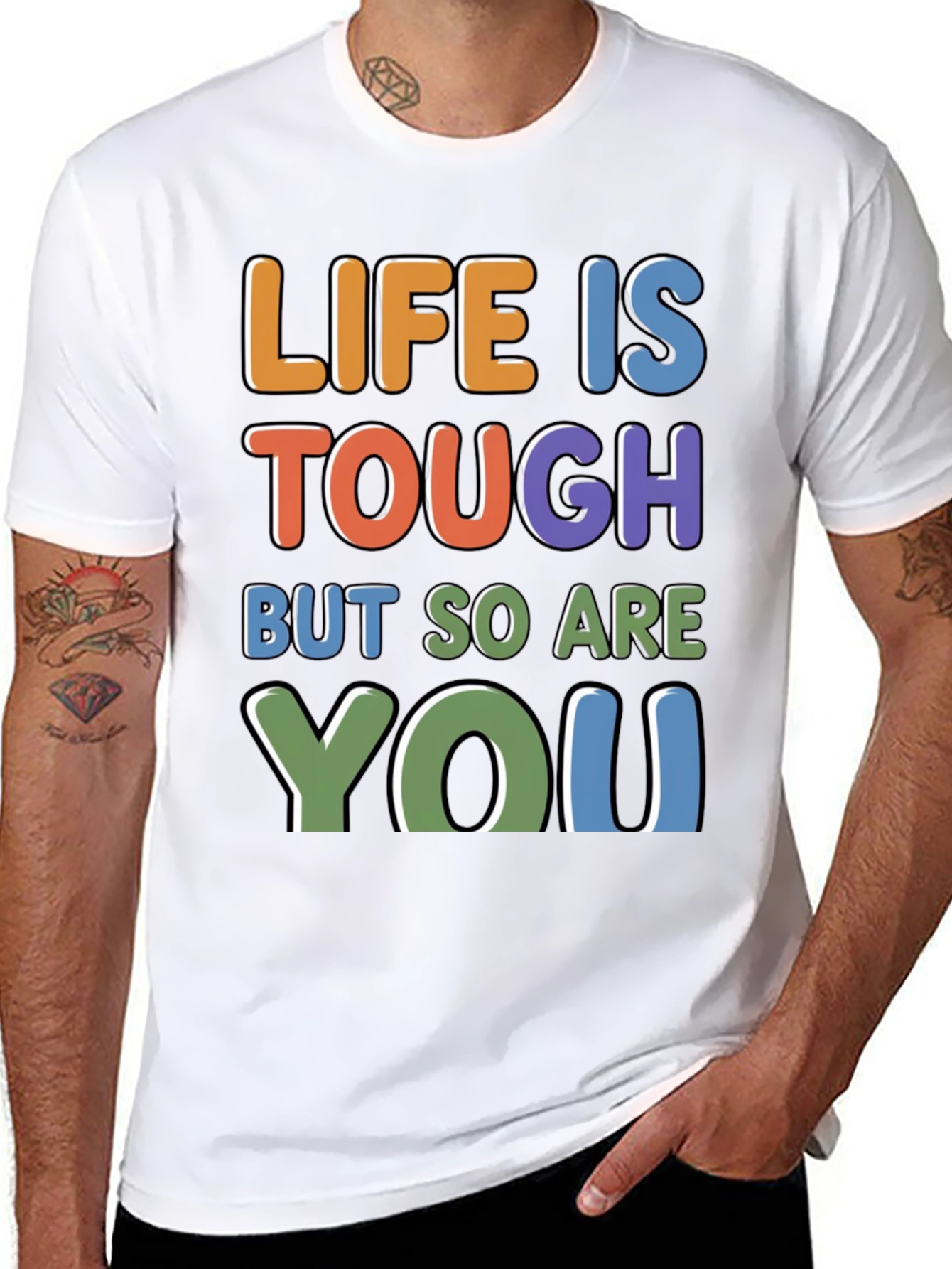 Life Is Tough - Motivational Graphic T-Shirt