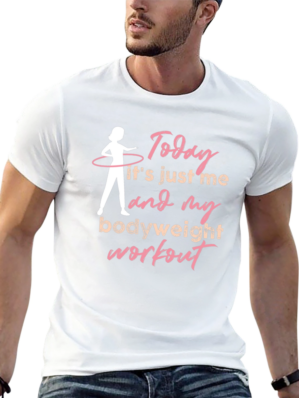 Bodyweight Workout T-Shirt - Pink Design
