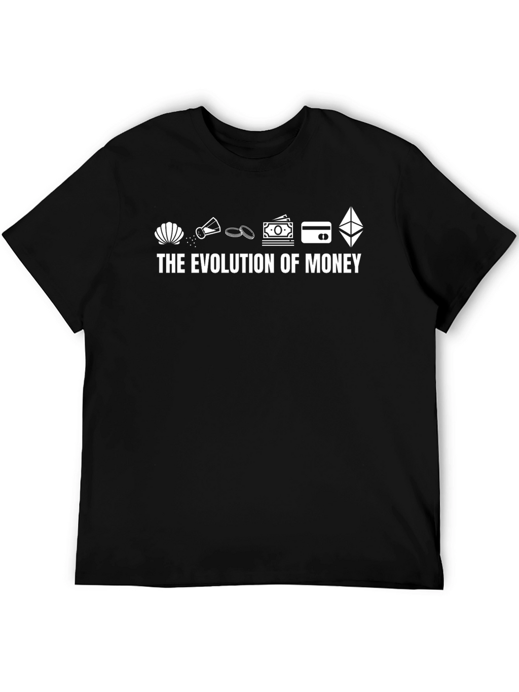 Evolution of Money Black T-Shirt