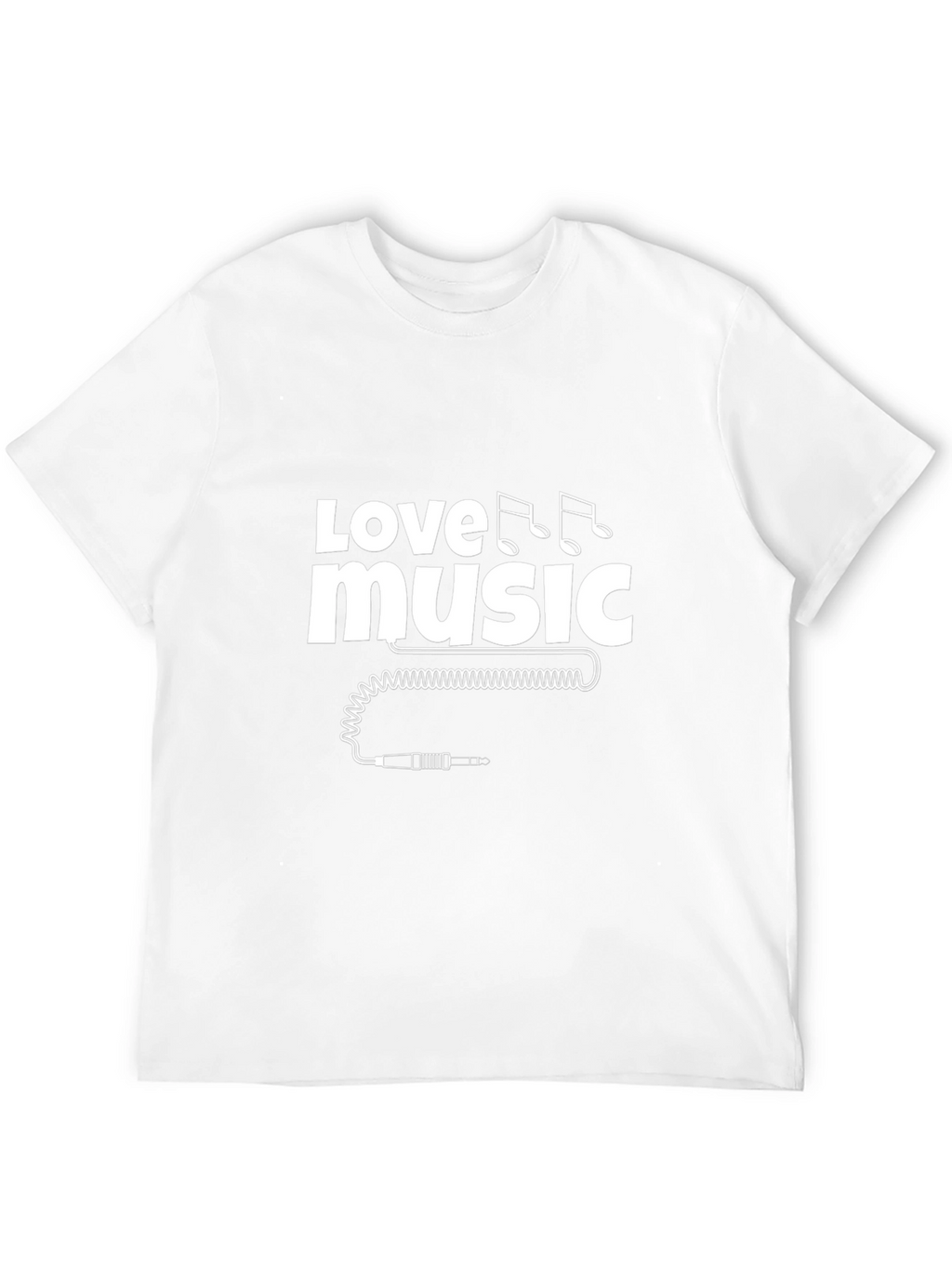 Love Music Black Graphic Tee