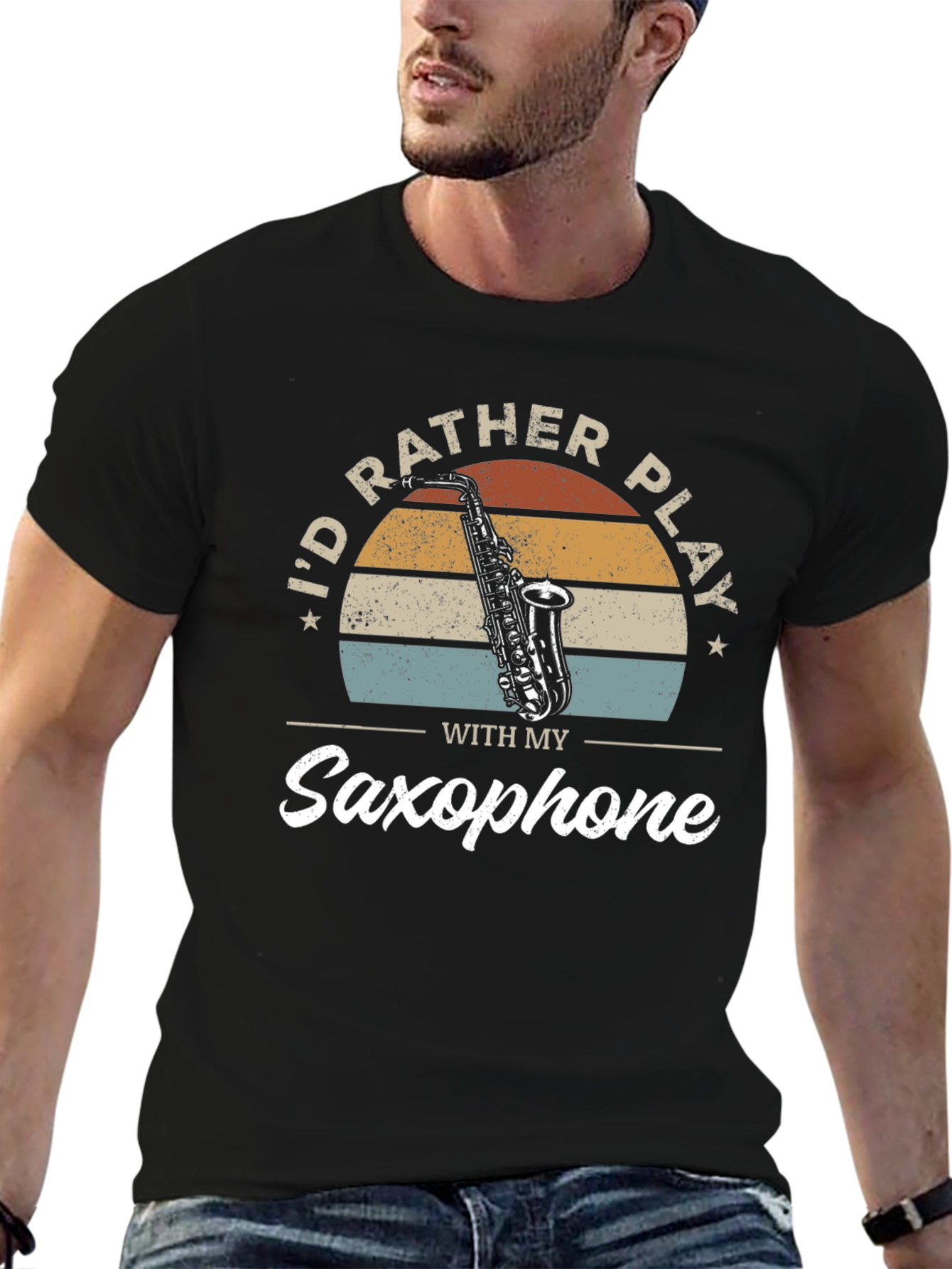 Saxophone Player T-Shirt - Id Rather Play