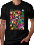 Abstract Art T-Shirt: Random Shapes Graphic Tee
