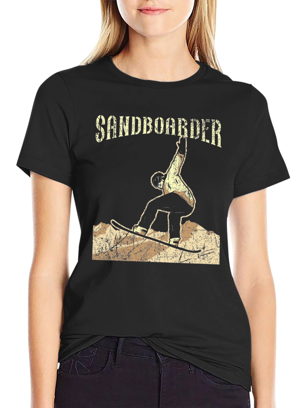 Sandboarder Graphic T-Shirt - Black