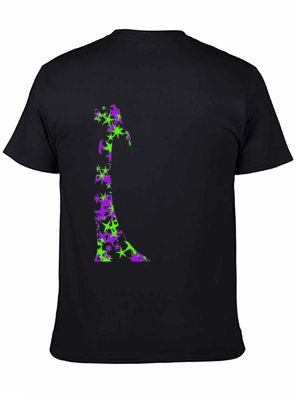 Starry Witch Graphic Tee - Black Cotton Comfort