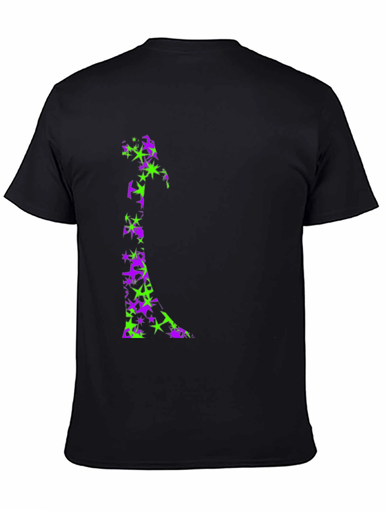 Starry Witch Graphic Tee - Black Cotton Comfort