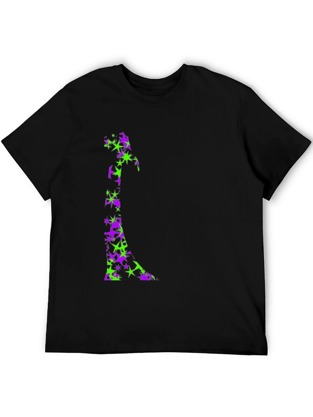 Starry Witch Graphic Tee - Black Cotton Comfort