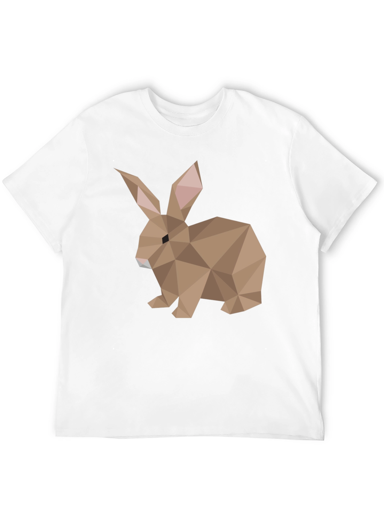 Geometric Rabbit Graphic Tee - Soft Cotton Blend