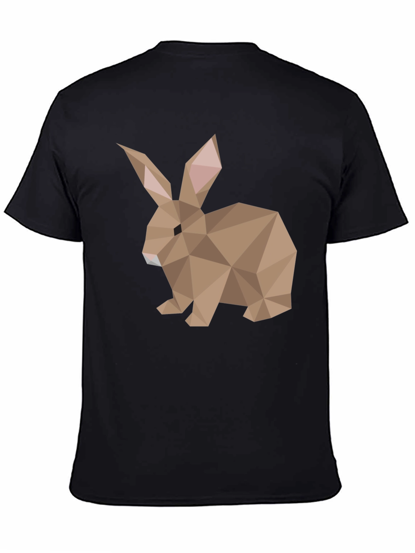 Geometric Rabbit Graphic Tee - Soft Cotton Blend