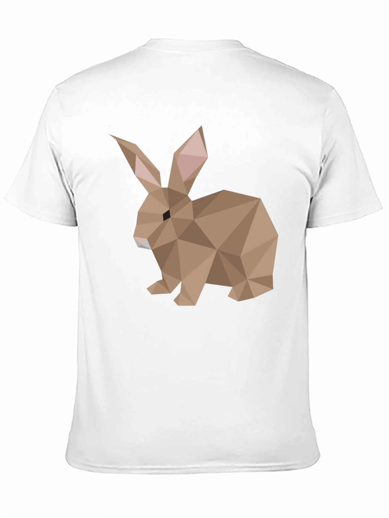 Geometric Rabbit Graphic Tee - Soft Cotton Blend