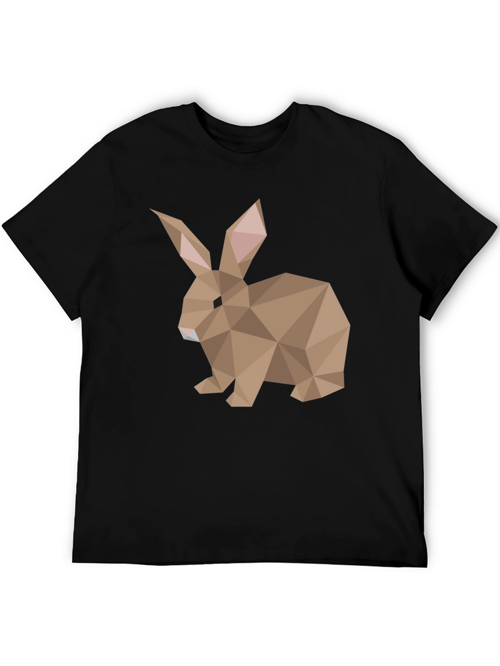 Geometric Rabbit Graphic Tee - Soft Cotton Blend