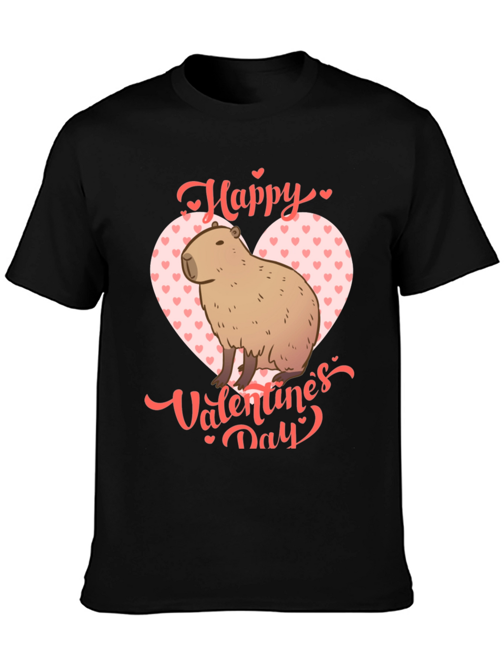 Happy Valentines Day Capybara T-Shirt