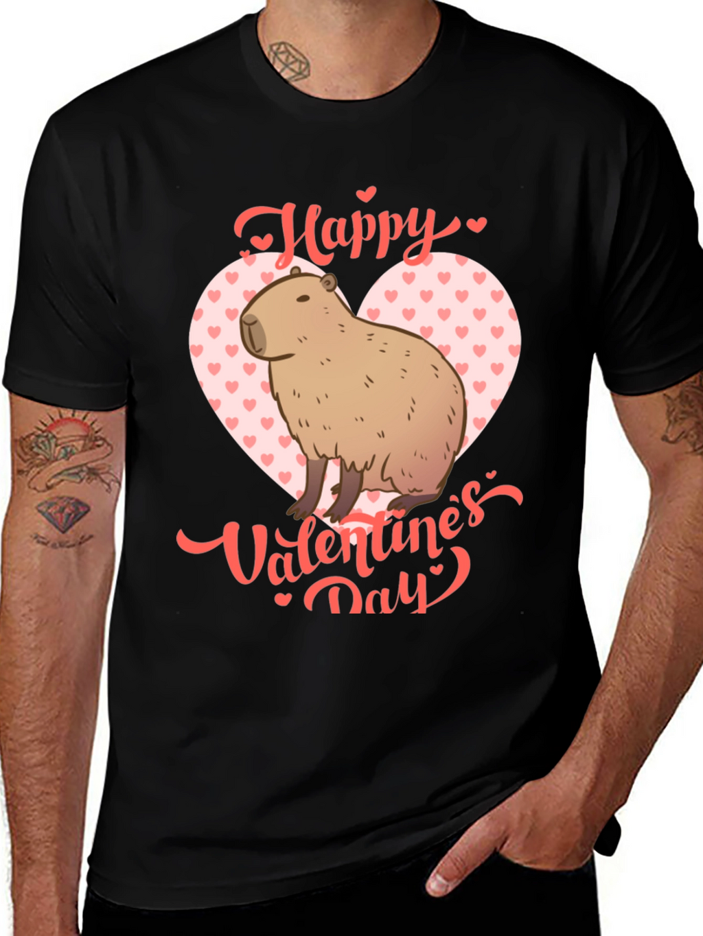 Happy Valentines Day Capybara T-Shirt