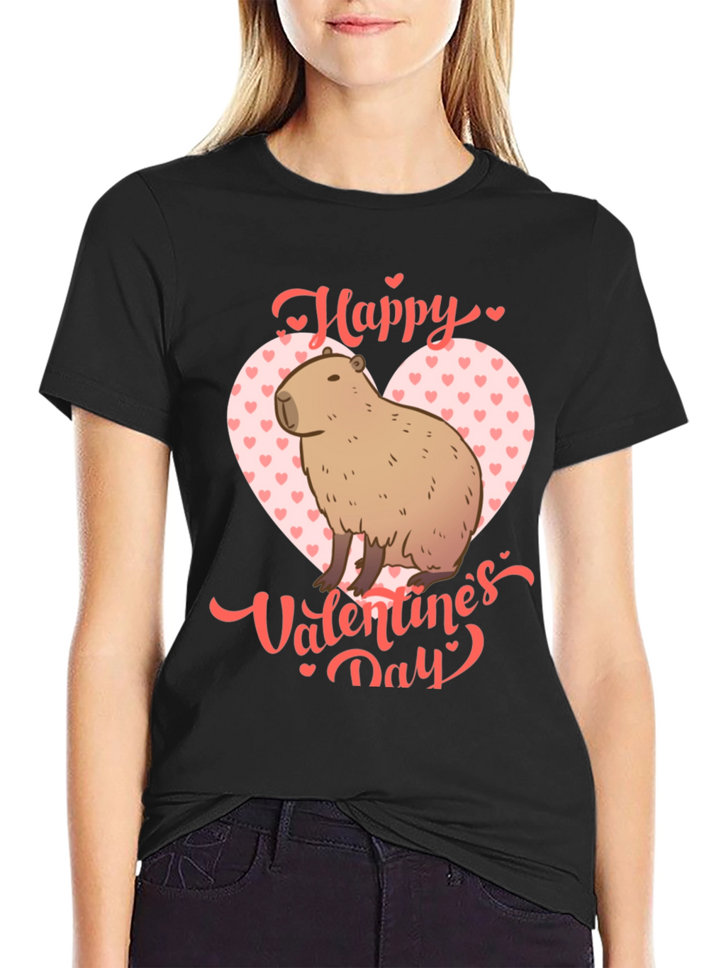 Happy Valentines Day Capybara T-Shirt