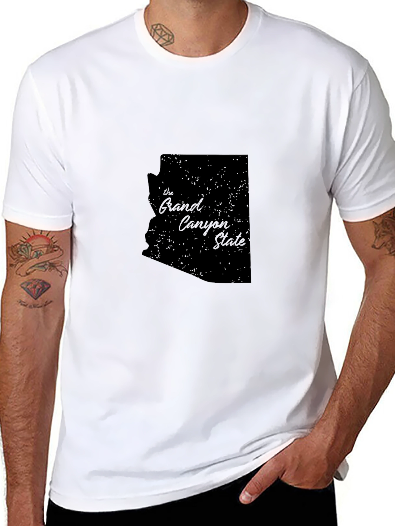 Arizona Grand Canyon State T-Shirt - Black