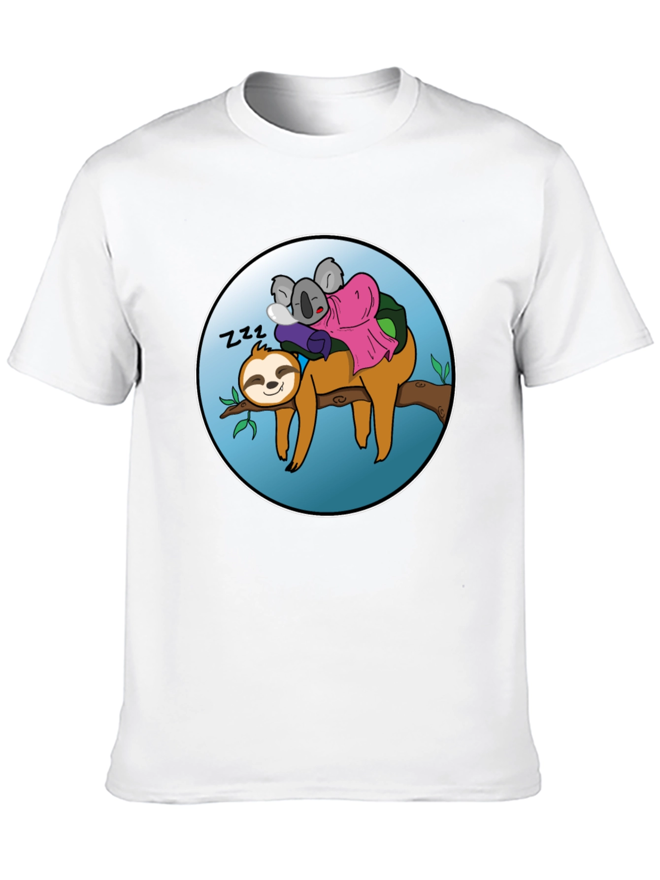 Sloth & Koala Nap Buddies Graphic T-Shirt