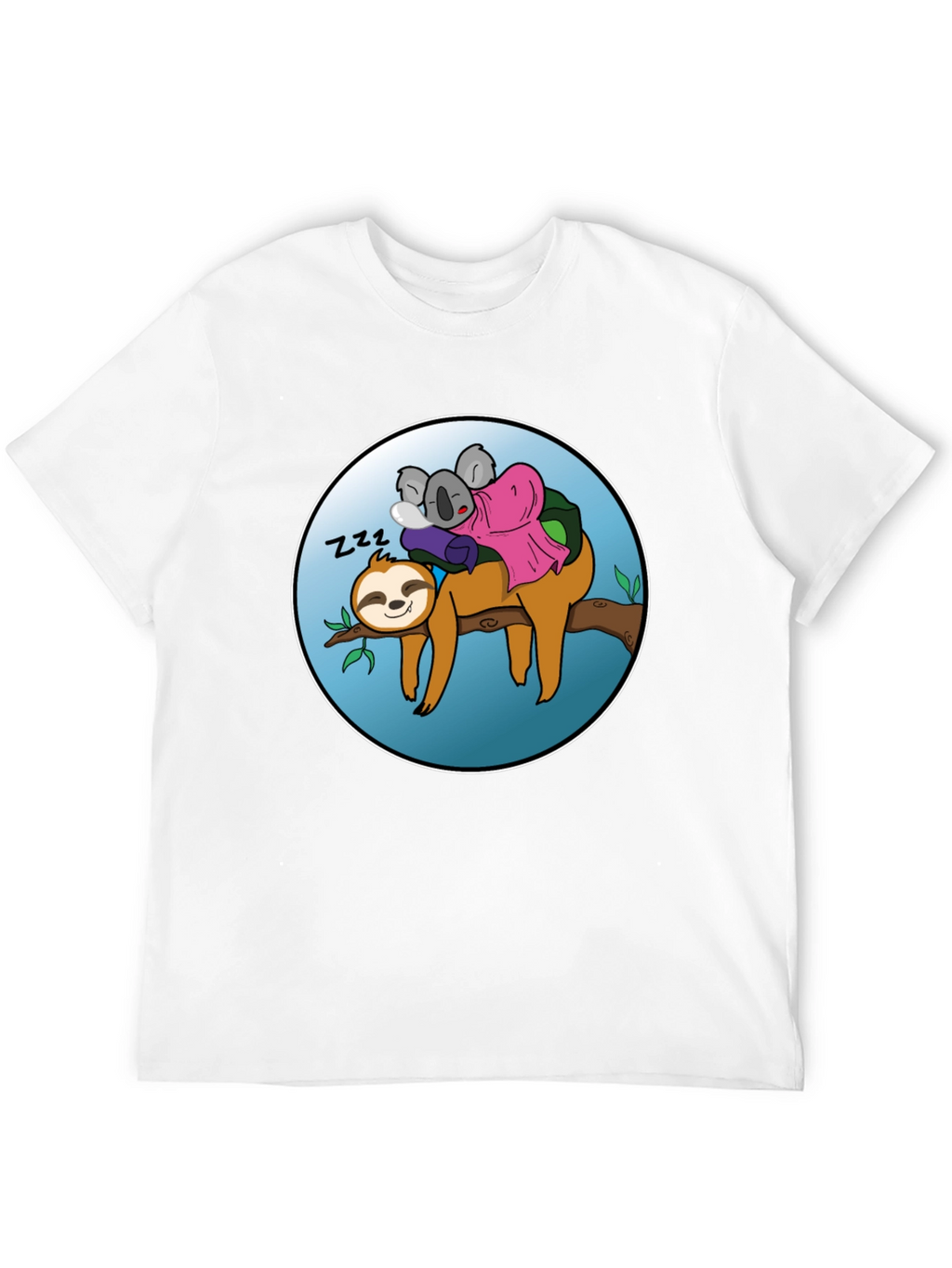 Sloth & Koala Nap Buddies Graphic T-Shirt