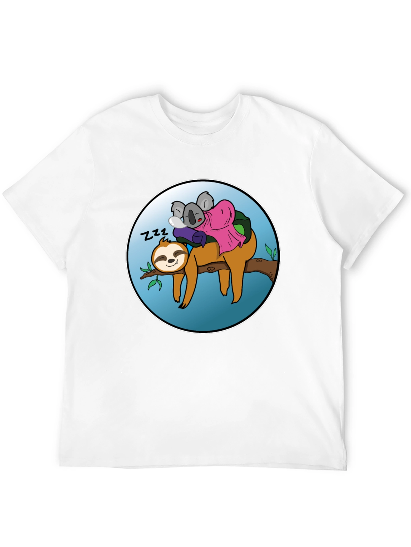 Sloth & Koala Nap Buddies Graphic T-Shirt