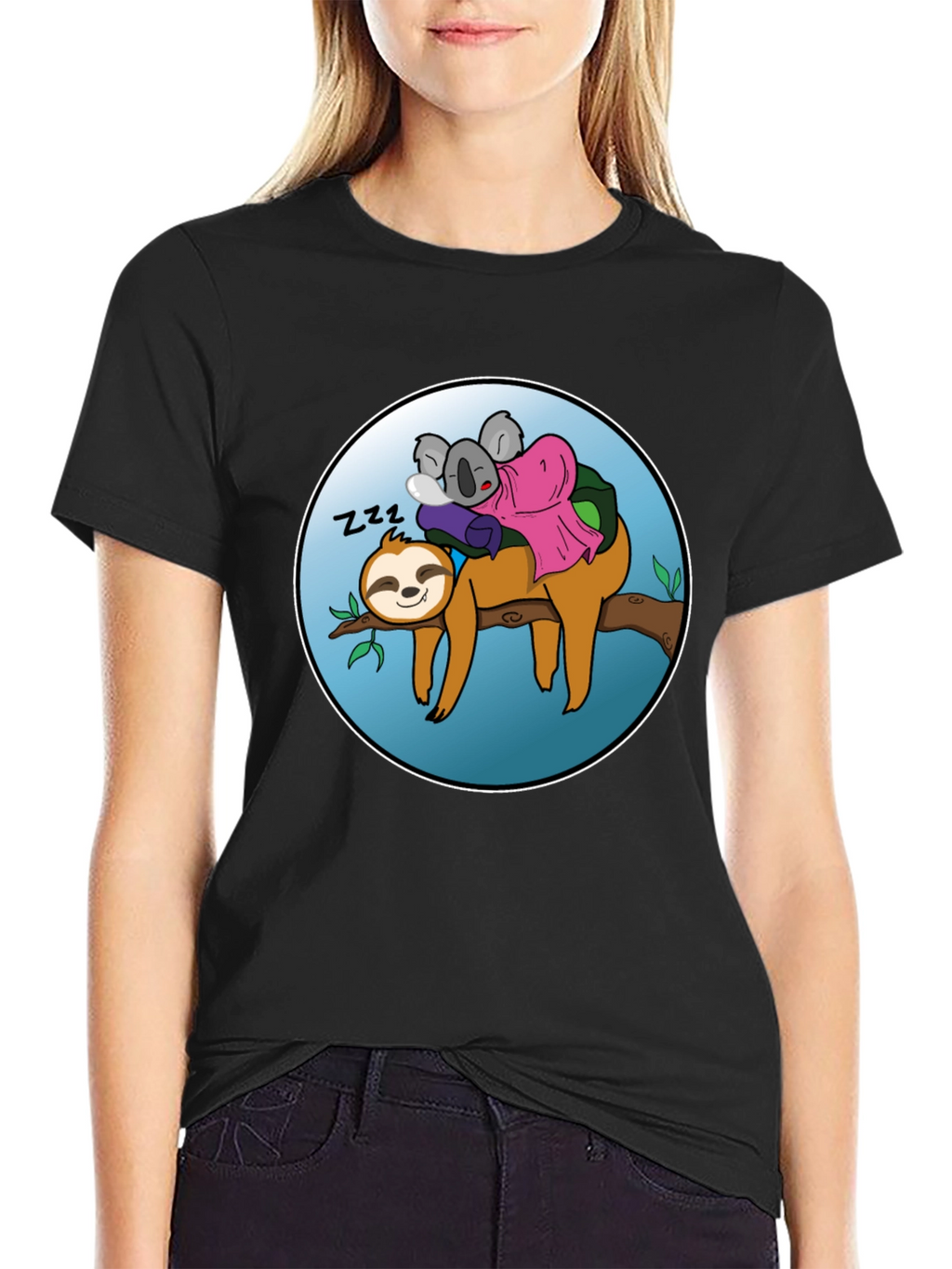 Sloth & Koala Nap Buddies Graphic T-Shirt