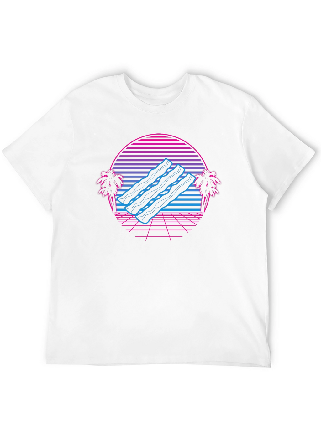 Retro Bacon Wave T-Shirt - Classic Comfort