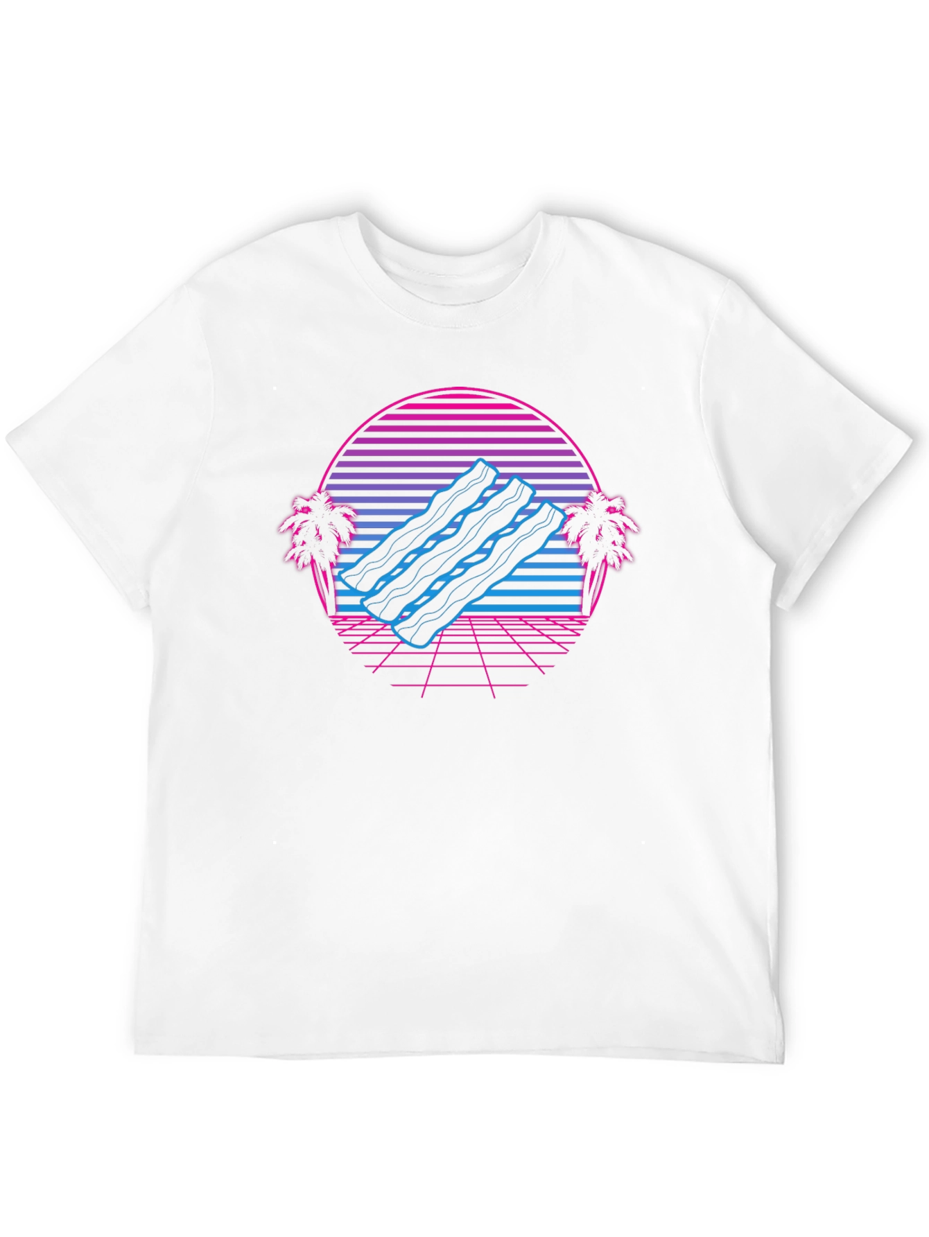 Retro Bacon Wave T-Shirt - Classic Comfort