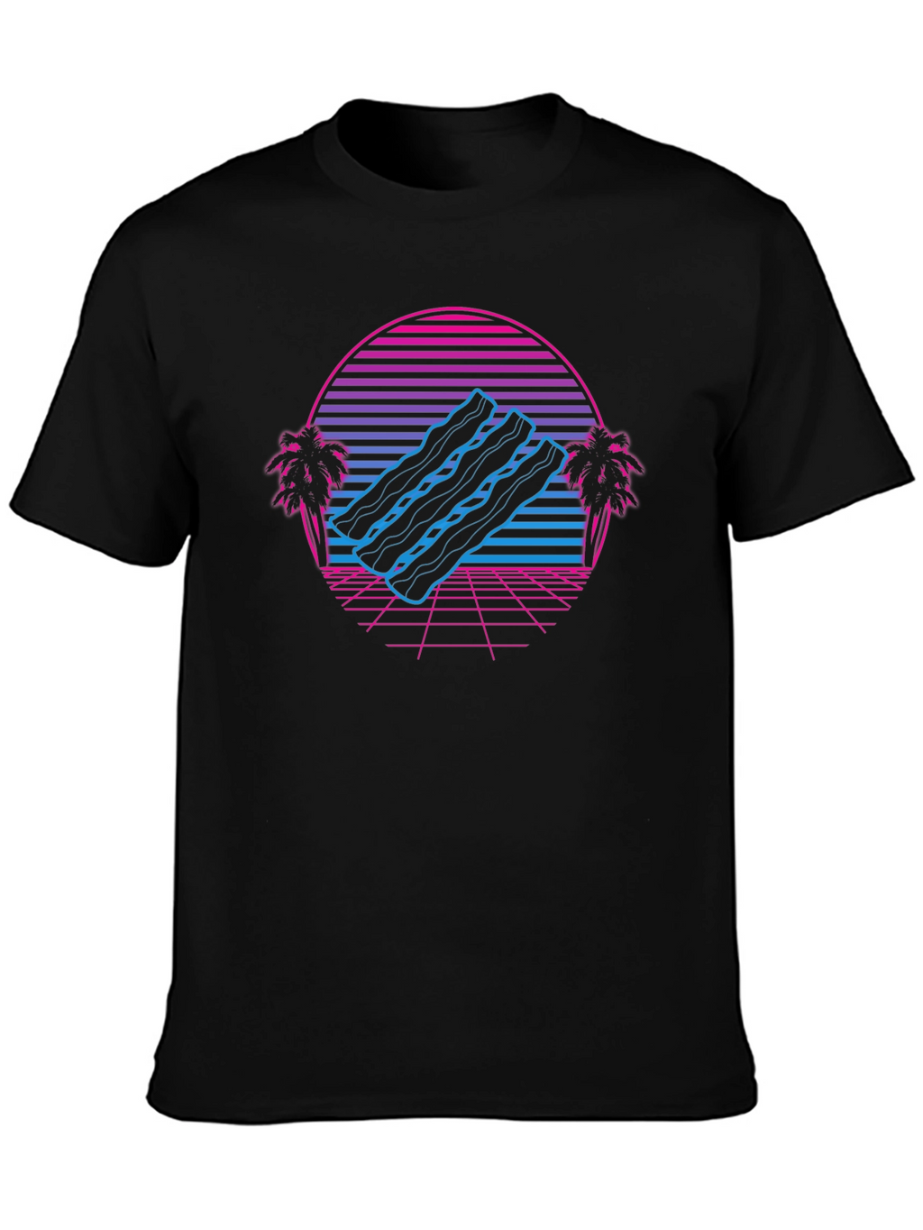 Retro Bacon Wave T-Shirt - Classic Comfort