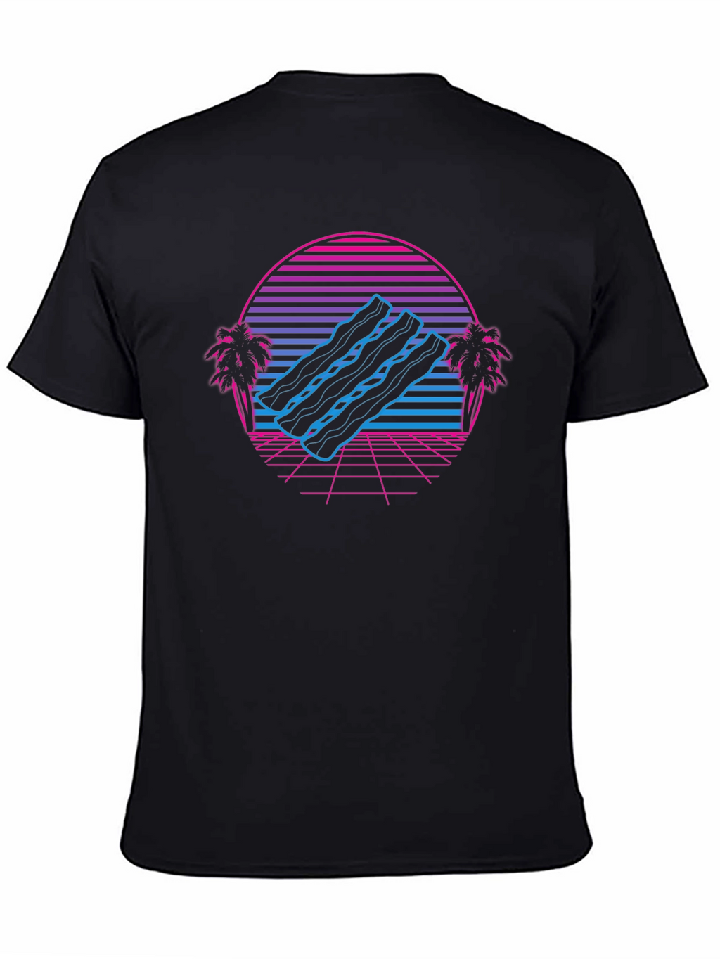Retro Bacon Wave T-Shirt - Classic Comfort