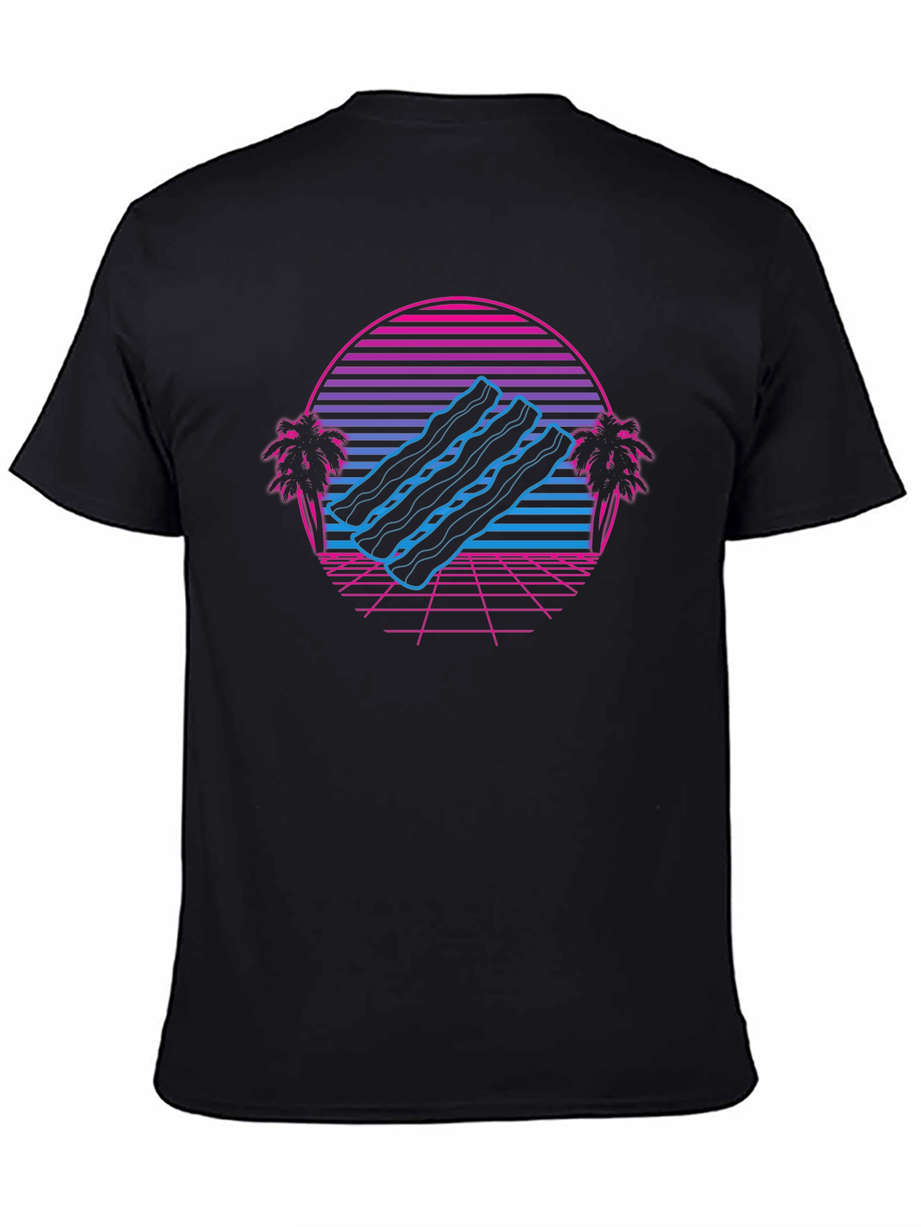 Retro Bacon Wave T-Shirt - Classic Comfort