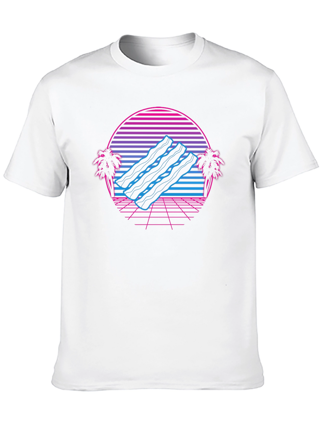 Retro Bacon Wave T-Shirt - Classic Comfort