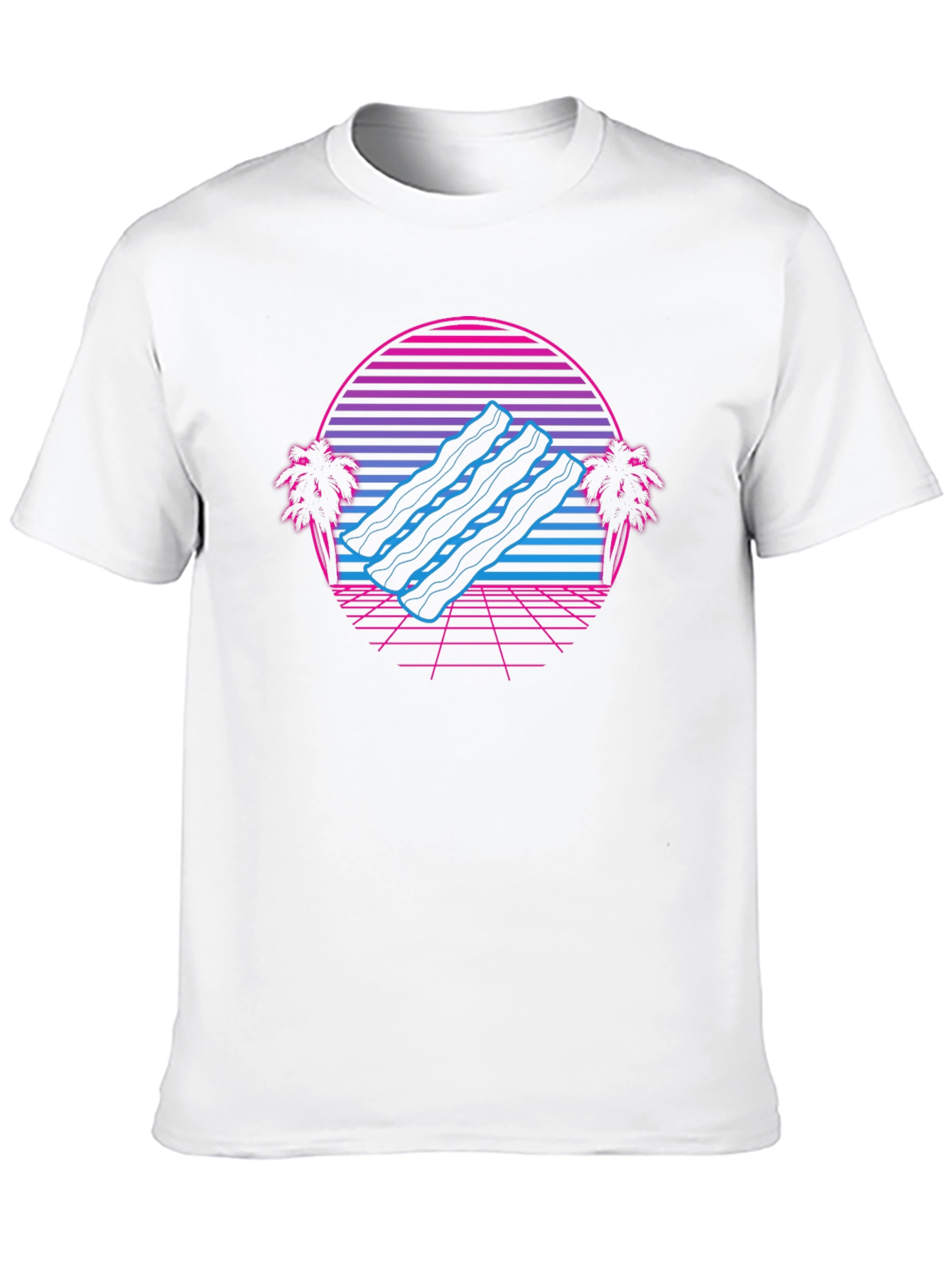 Retro Bacon Wave T-Shirt - Classic Comfort