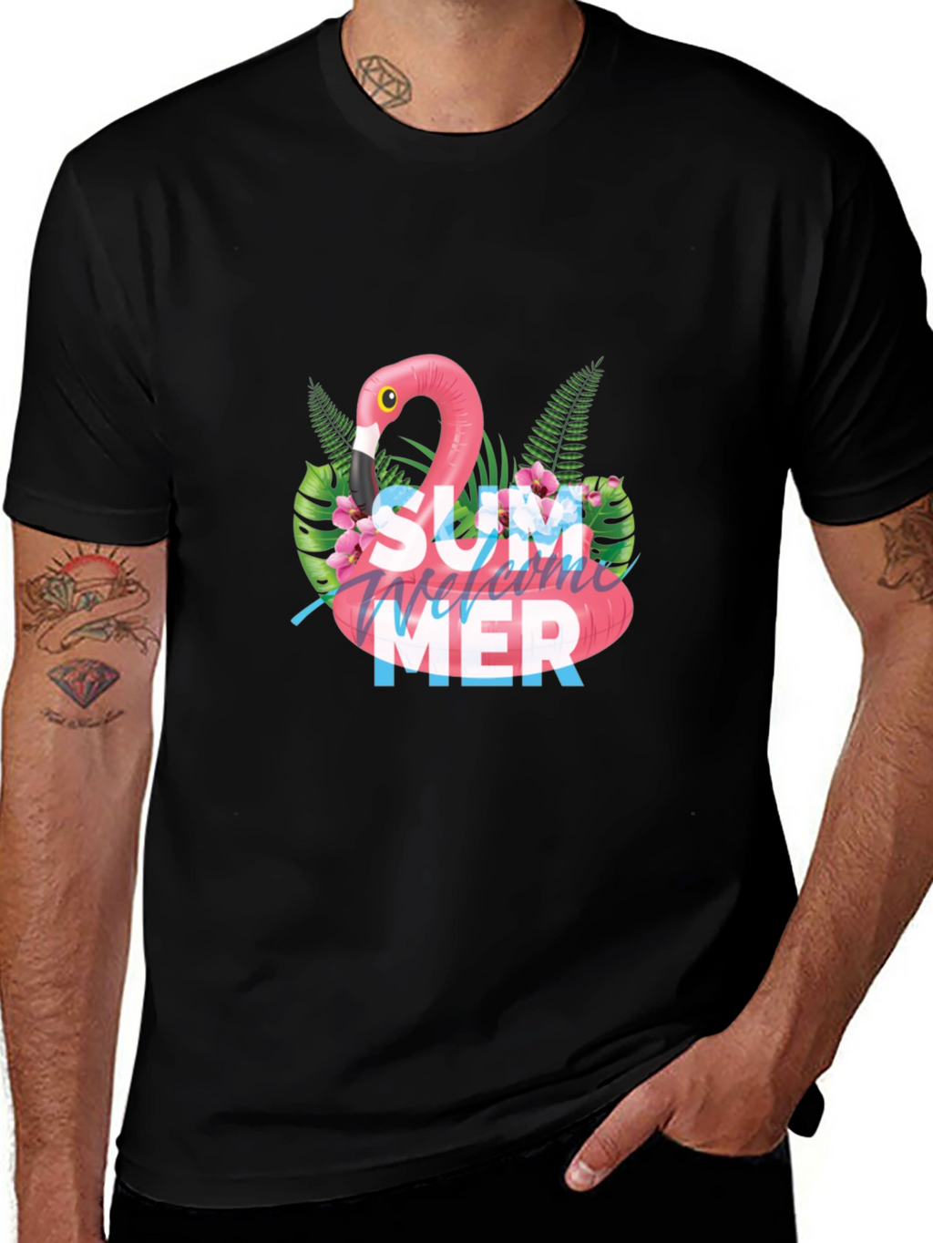 Summer Flamingo Graphic Tee