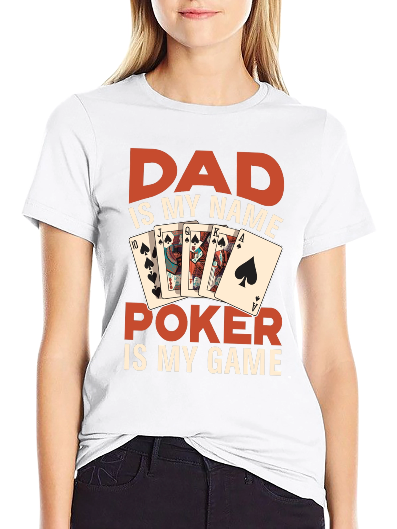 Dads Poker Game T-Shirt - Fun Gift for Poker Lovers