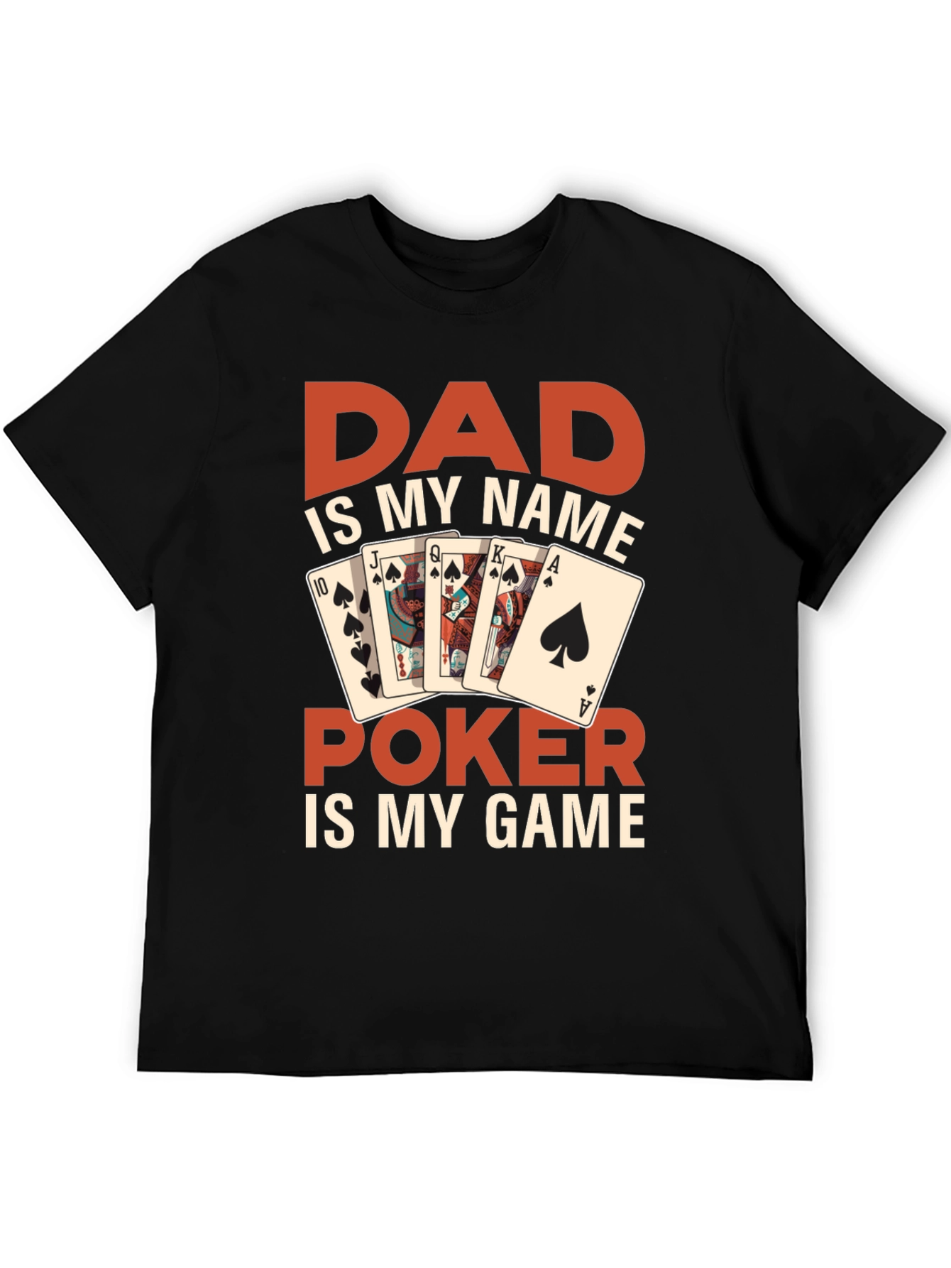 Dads Poker Game T-Shirt - Fun Gift for Poker Lovers