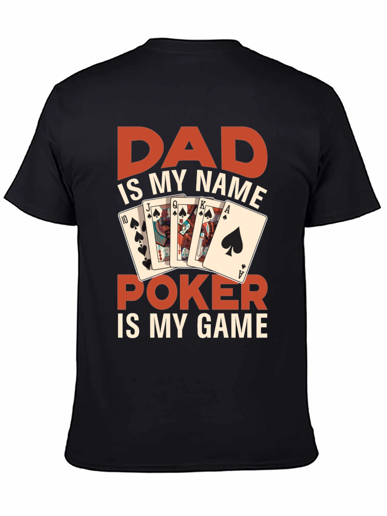 Dads Poker Game T-Shirt - Fun Gift for Poker Lovers