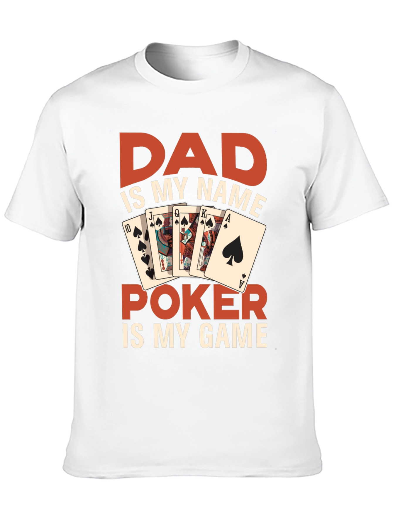 Dads Poker Game T-Shirt - Fun Gift for Poker Lovers