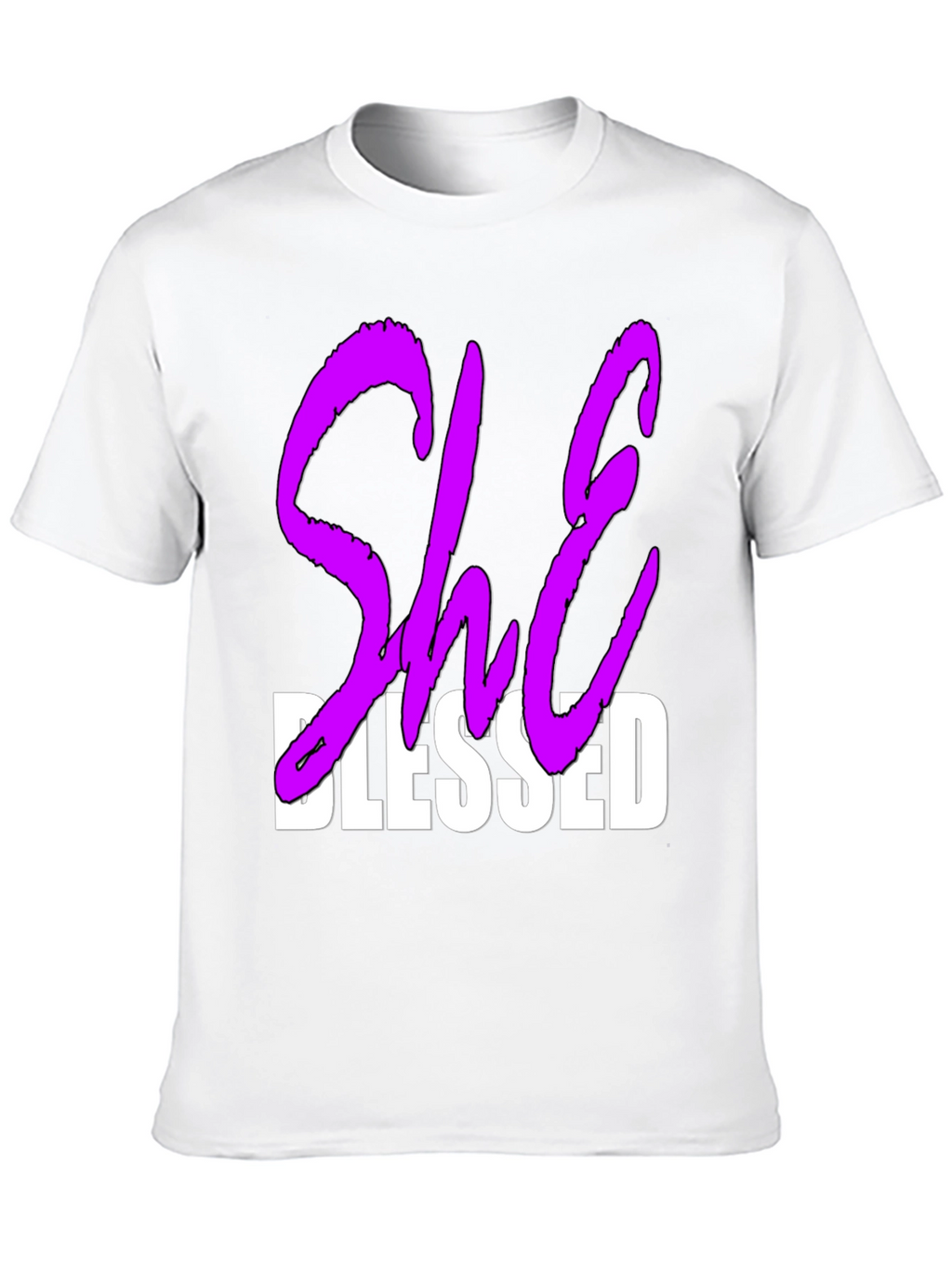She Blessed Graphic T-Shirt - Black