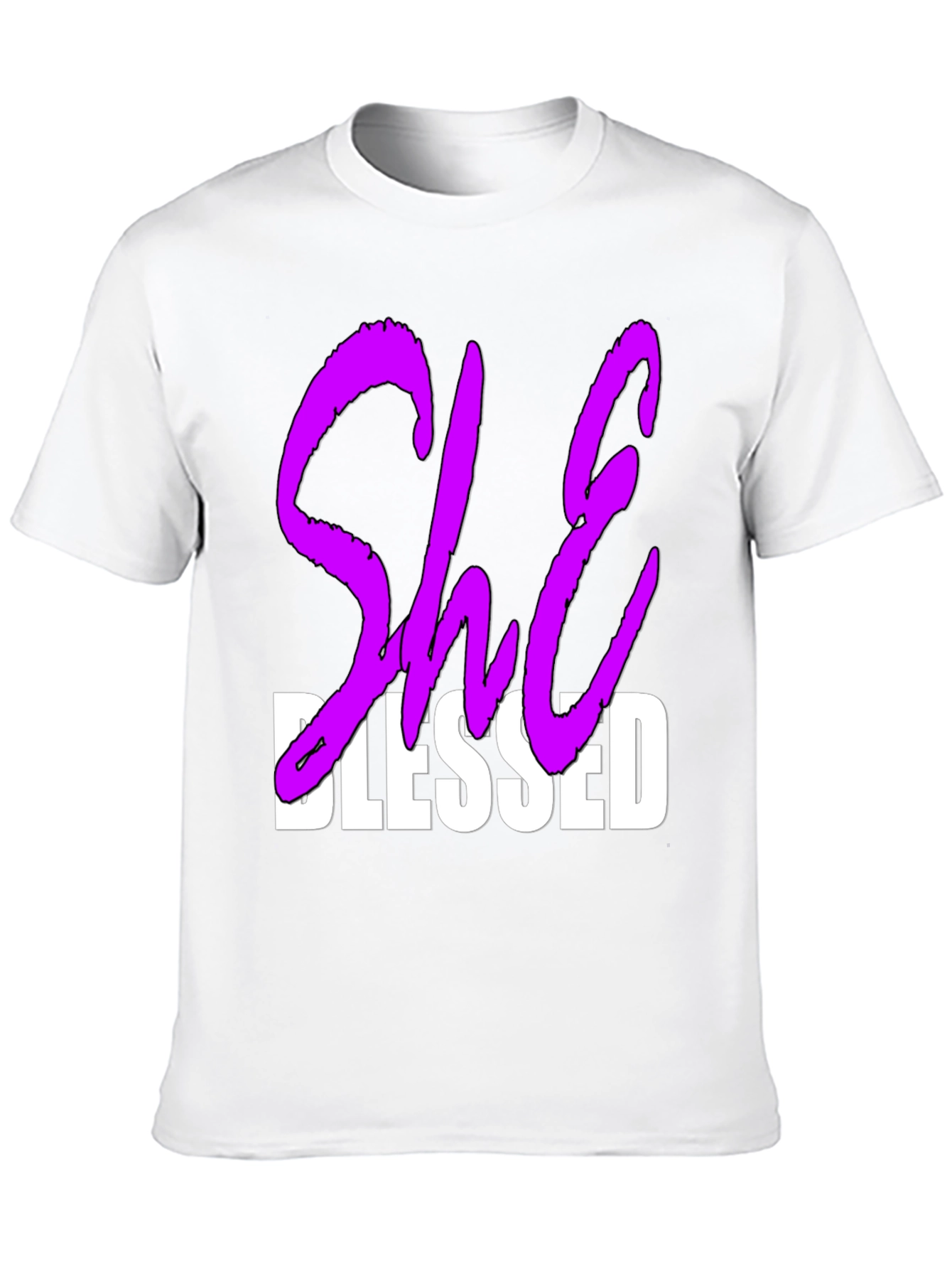 She Blessed Graphic T-Shirt - Black