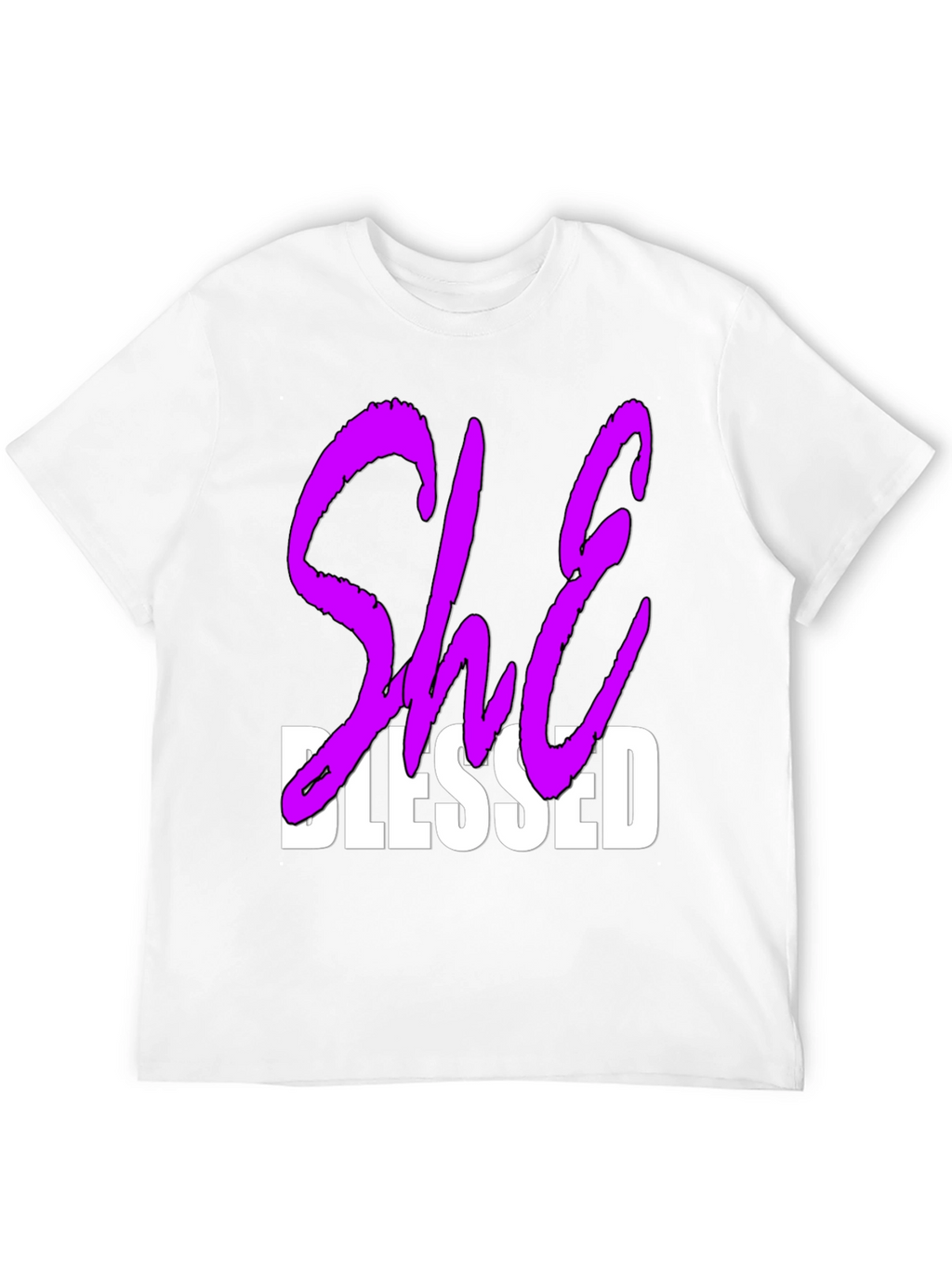 She Blessed Graphic T-Shirt - Black