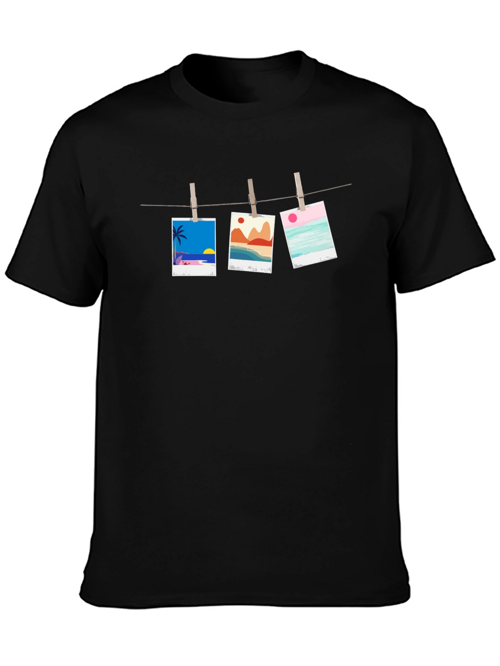 Hanging Photo T-Shirt - Beach Vibes