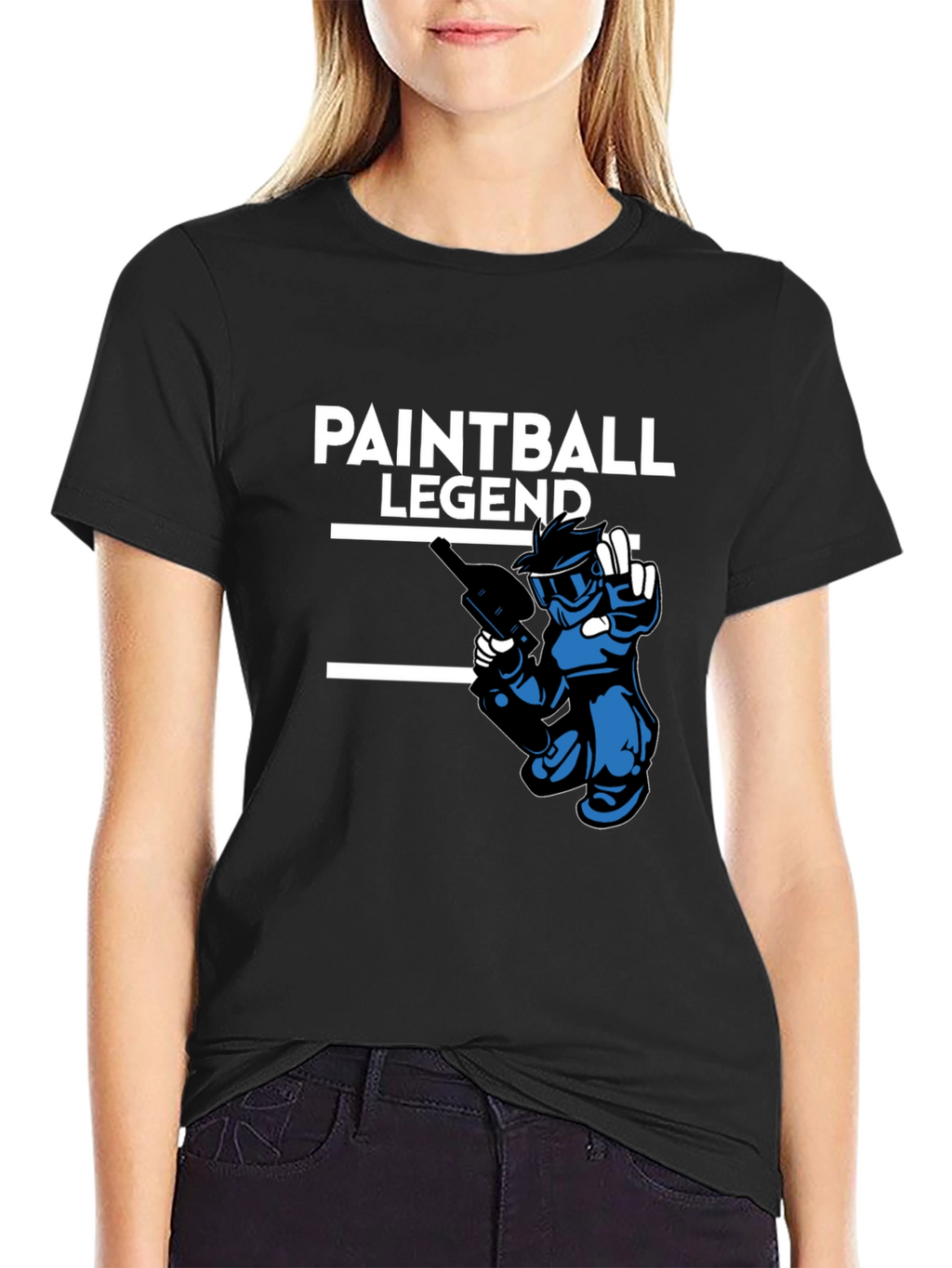 Paintball Legend Black Graphic Tee