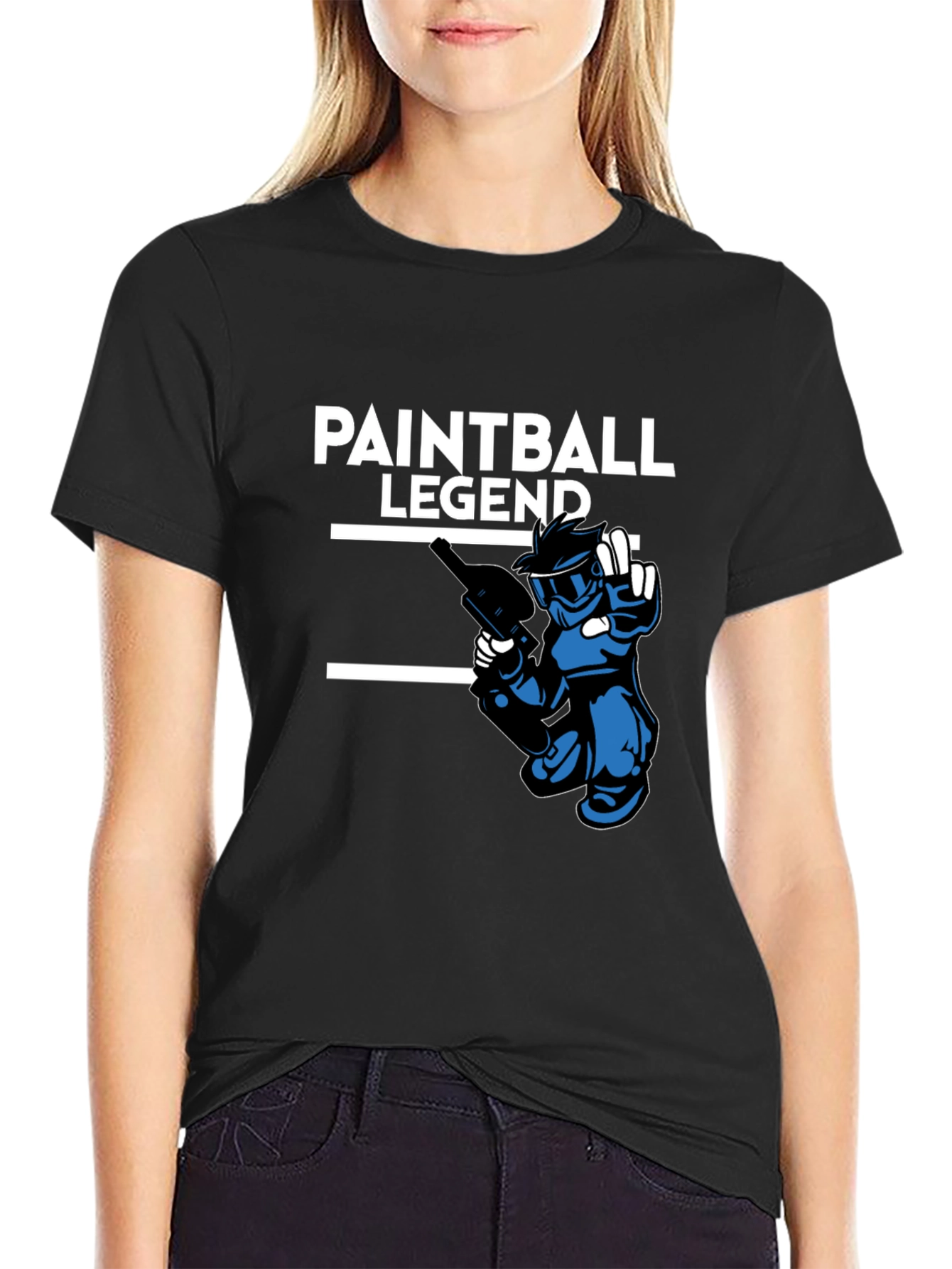 Paintball Legend Black Graphic Tee
