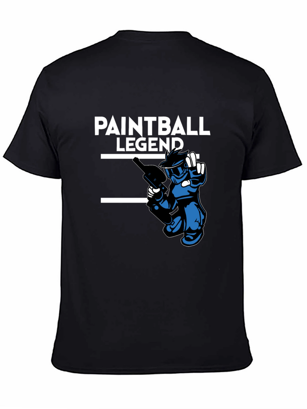 Paintball Legend Black Graphic Tee