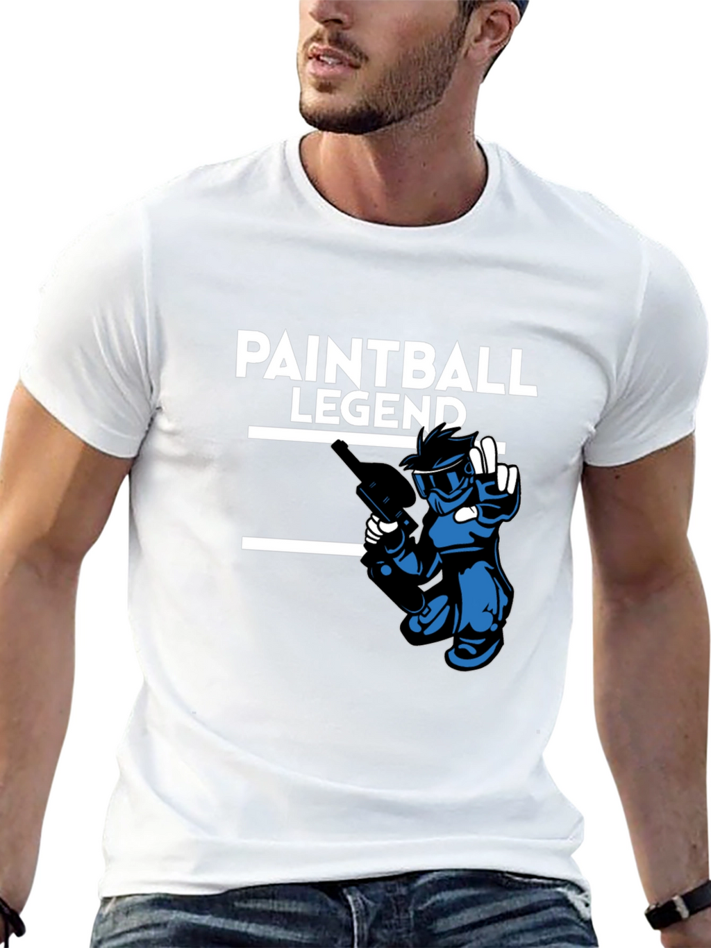Paintball Legend Black Graphic Tee