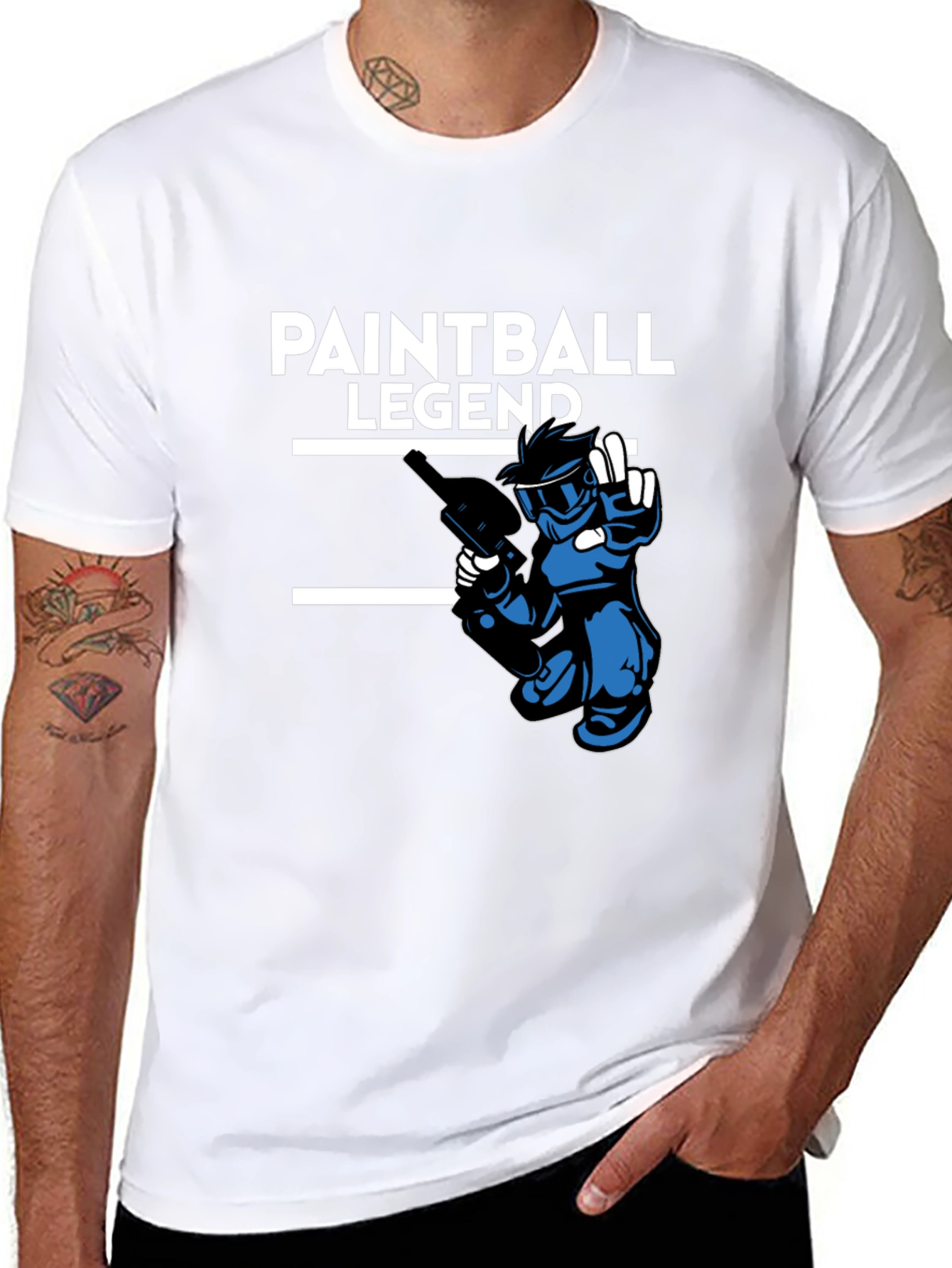 Paintball Legend Black Graphic Tee