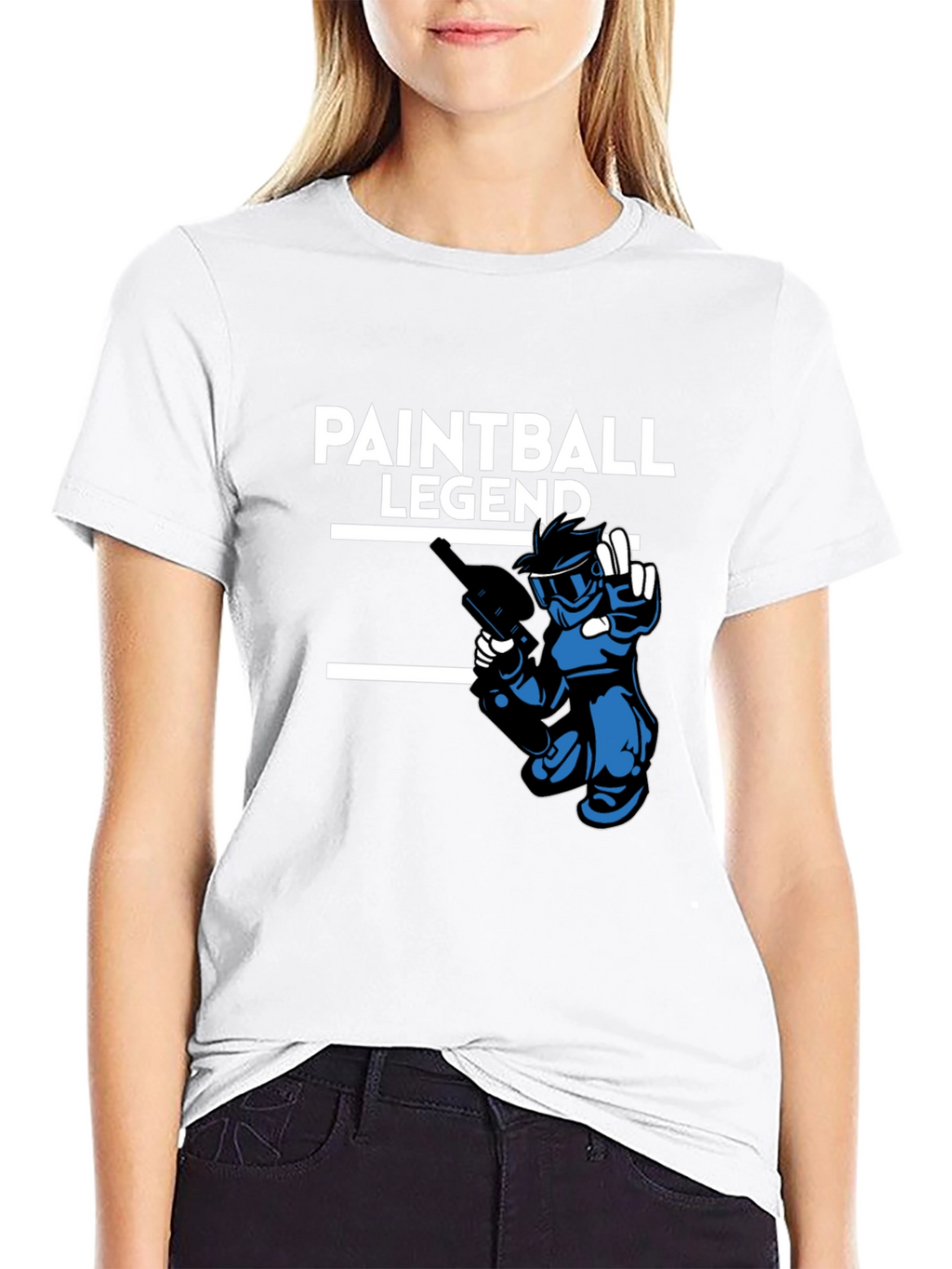 Paintball Legend Black Graphic Tee