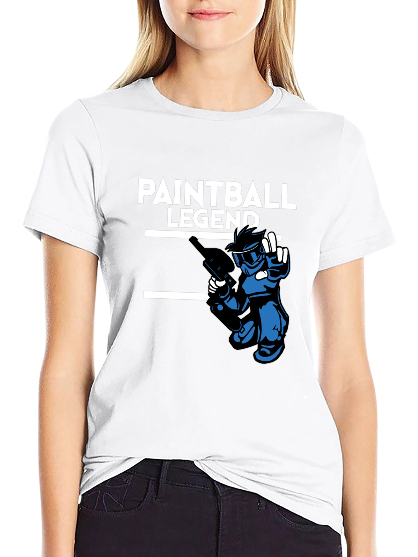 Paintball Legend Black Graphic Tee